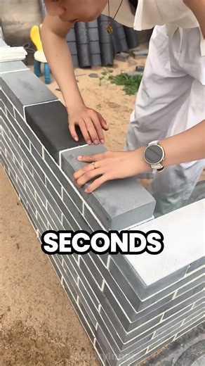 No-Cement Brick Wall