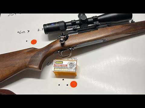 Winchester m70 pre64 264 Win mag load Development￼ Speer grand slam EP3