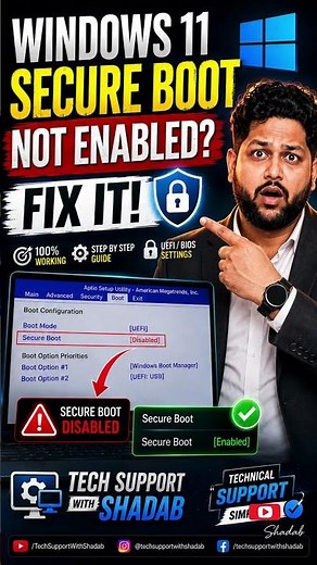 Don't Panic! Secure Boot Not Enabled Fix it ✅