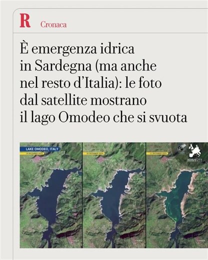 L’Italia è già in crisi idrica: dal lago dimezzato alla neve insufficiente