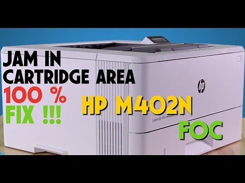 🖨️ How to Clear Jam in Cartridge Area & Open Front Door | HP M402N Troubleshooting 🖨️