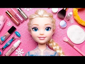 Disney Princess Elsa Magical Makeup ASMR 💙 Tingly Roleplay & Brush Sounds