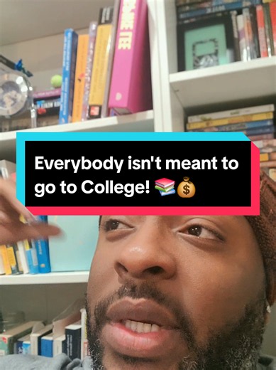 Everybody isn't meant to go to College! 📚💰 | There are so many different competencies, Intelligences, and proficiencies that a 4 year university isn't necessary for everyone to go. I value education. I have a 4-year degree. We need more Black men going, but I don't see it as an absolute crisis. In today's job market, you need as many options as possible. Degrees are leverage, but not a guarantee depending on the field. There are so many ways to make money and find a purpose that there may not 