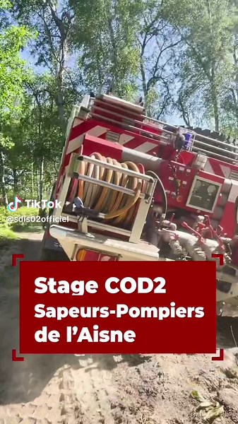 Stage COD2 pour les sapeurs-pompiers de l’Aisne. 🚒 #sapeurpompier #pompier #firefighter #firetruck #secours #rescue #incendie #feu #jesuisunpompier #camionrouge #cartiktok