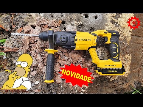 NEW RELEASE IN BRAZIL - STANLEY 20V BRUSHLESS SBR20 Cordless Rotary Hammer Drill