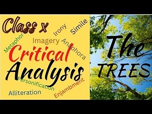 The Trees Class 10 | Summary | Explanation | Central idea | Theme | Mind Map