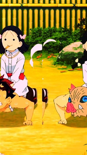 “Tanjiro training 💪 | Inosuke flexing 🐗 | Zenitsu barely surviving ⚡😂”#demonslayer #animeedit #sub