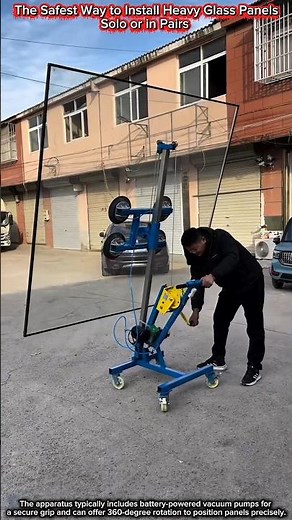 The Safest Way to Install Heavy Glass Panels Solo or in Pairs