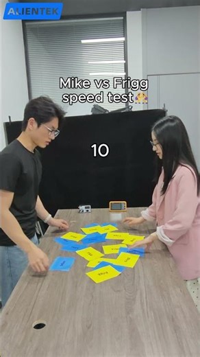 Lab Speed Test: Mike vs Frigg ⚡ 10 Seconds Only! #alientek #shorts