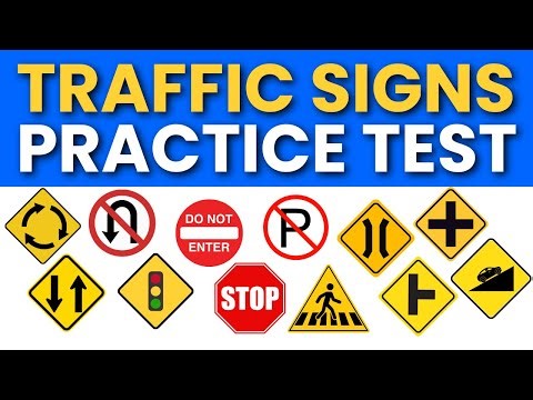 Traffic Signs You WILL See on the DMV Test (2026 Practice Exam)