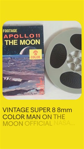 VINTAGE SUPER 8 8mm COLOR MAN ON THE MOON OFFICIAL NASA FOOTAGE APOLLO 11 FILM