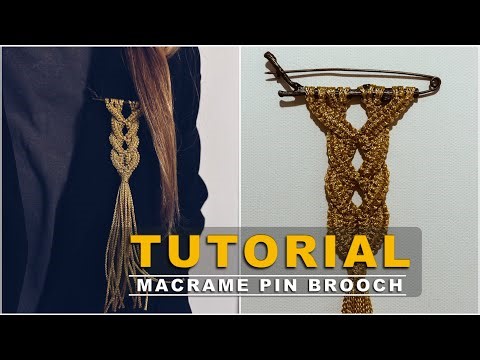 Make Your Own GOLDEN Pin Brooch in 20 Minutes