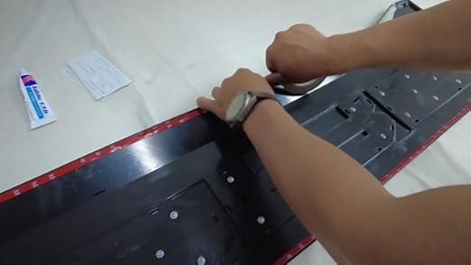 Remember to brush the adhesion promoter, it is very firm