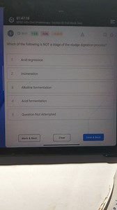 Which of the following is NOT a stage of the sludge digestion p... | Filo