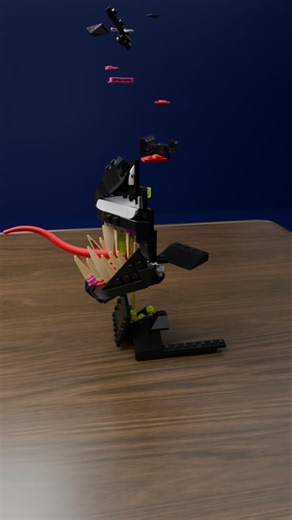 I Animated Venom’s Head in LEGO… This Is Insane 🕷️ #lego #vemon #marvel #animation