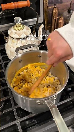 Stouffer’s Supreme Shells & Cheese is my “girl dinner” go-to - so creamy & rich!