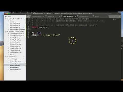 Skills Python - Constants