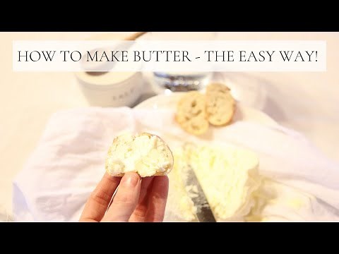 HOW TO MAKE HOMEMADE BUTTER WITH YOUR FOOD PROCESSOR | HOMEMADE ON OUR HOMESTEAD