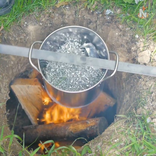 MELTING Aluminum in a HOLE in the Ground #MetalMelting #BackyardFoundry #AluminumProjects #DIYExperiments | Nighthawkinlight Projects