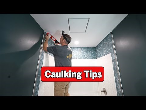 Caulking Tips for Metal Edging and Ceiling in a Tile Shower