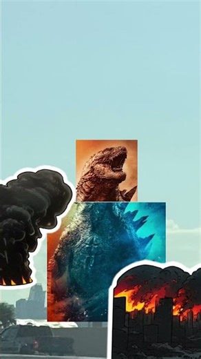 Godzilla destroy city ￼