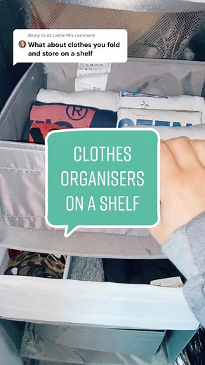 Reply to @itz.caitlin19 one way to store clothes on a shelf ✌🏼#tidy #fypシ #fyp #lifehacks #hack #ikea #viral #xyzbca