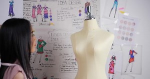 Back View Asian Woman Fashion Designer Stock Footage Video (100% Royalty-free) 1096057635 | Shutterstock