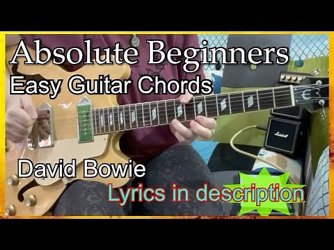 Absolute Beginners David Bowie guitar lesson with Lyrics