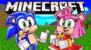Sonic & Amy Play MINECRAFT LIVE!! (Part 1)