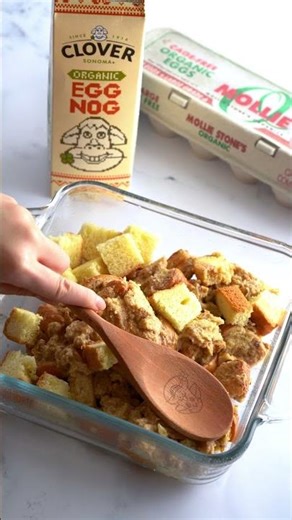 Spiced Eggnog Bread Pudding