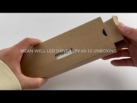 MW Mean Well Meanwell LED Driver LPV-60-12 Unboxing