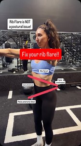 🚨How to Fix your Rib Flare! Rib flare is when the rib cage stays held in an extended, inhaled position instead of stacking over the pelvis. It’s not just a posture thing.. it’s a pressure management & breathing dysfunction. When the ribs flare, the diaphragm can’t descend & regulate intra-abdominal pressure effectively. That means the deep core can’t create true stability, so the body looks for support elsewhere…usually the low back, hips, and hamstrings. This is why so many people feel fine du