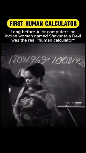 The First Indian Woman Faster Than a Computer ! #shorts