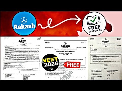 Aakash Neet All Test Series Free | All Test Series Pdf Free