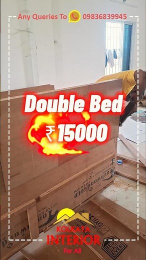 Double Bed ₹15000 😍 Lowest Price Best Home Furniture Interiors #doublebed #furniture #homedecor #bed