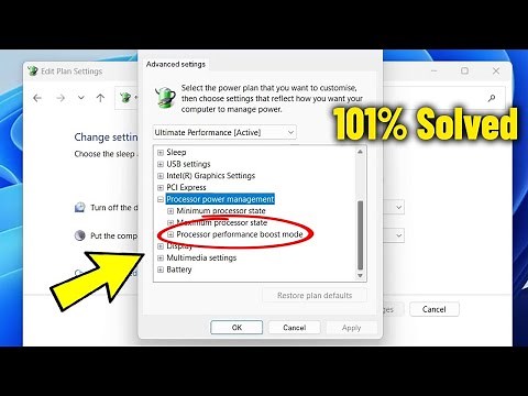 Fix Processor performance boost Mode is Missing in Windows 11 / 10 - How To Enable This Option ✅
