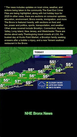 The news includes updates on local crime, weather, and actions being taken in the community. The Eas