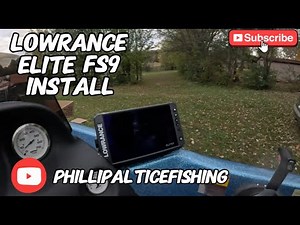 Installing New Fish Finder Lowrance Elite FS9