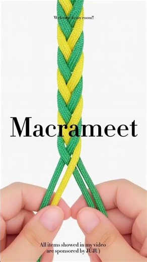 4 Strand Braid Tutorial | Easy Bracelet for Beginners #shorts #macrame #knotting