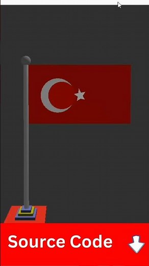 Draw the Flag of Turkey with OpenGL, C++, and GLUT
