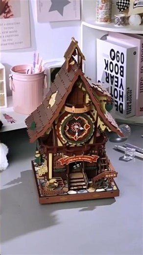 Build a working Wonderland Cuckoo Clock! 🕰️#Shorts #3DPuzzle #CuckooClock #DIYKit #Hobby