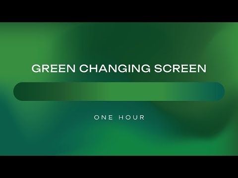 Subscriber Request: SHADES OF GREEN 🍐🍃Color Changing Screen with ChillHop Music
