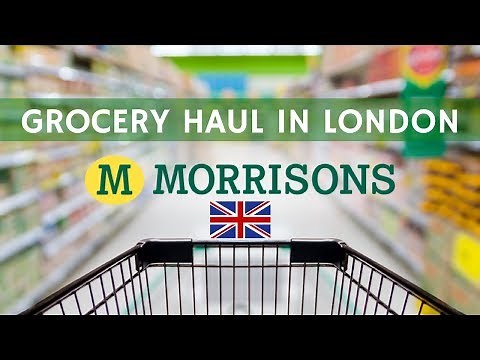Grocery shopping tour in London: Morrisons
