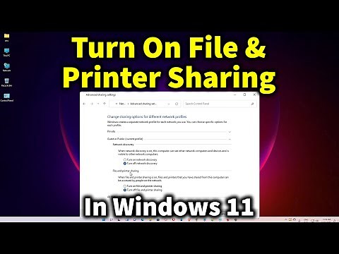 How To Turn On File And Printer Sharing In Windows 11 PC - Laptop 2025