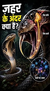 🐍 King Cobra का ज़हर शरीर में क्या करता है? 😨 #WildlifeScience #AnimalAnatomy #wildlifedocumentary