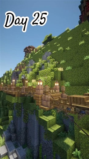 Minecraft Rustic Bridge #minecraft #hermitcraft #minecraftbuilding #bridge #minecraftshorts