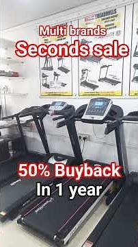 treadmills 50% discount sale 50% buyback offers today