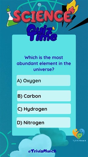Science Trivia-Which is the most abundant element in the universe? #sciencetrivia #scienceknowledge