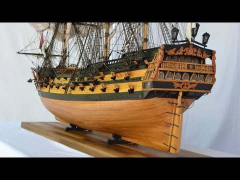The model of the ship of Catherine’s time ||, the ship «Three Hierarchs»