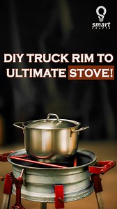 10K views · 77 reactions | Smart Invention - Genius Craftsmen Makes A Smart Multifunction Stove From Old Truck Rim. | Smart Crafts | Facebook
